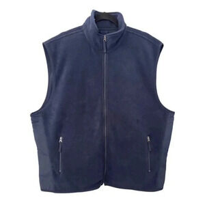 Gap‎ Men’s Blue Fleece Sleeveless Vest Size XXL